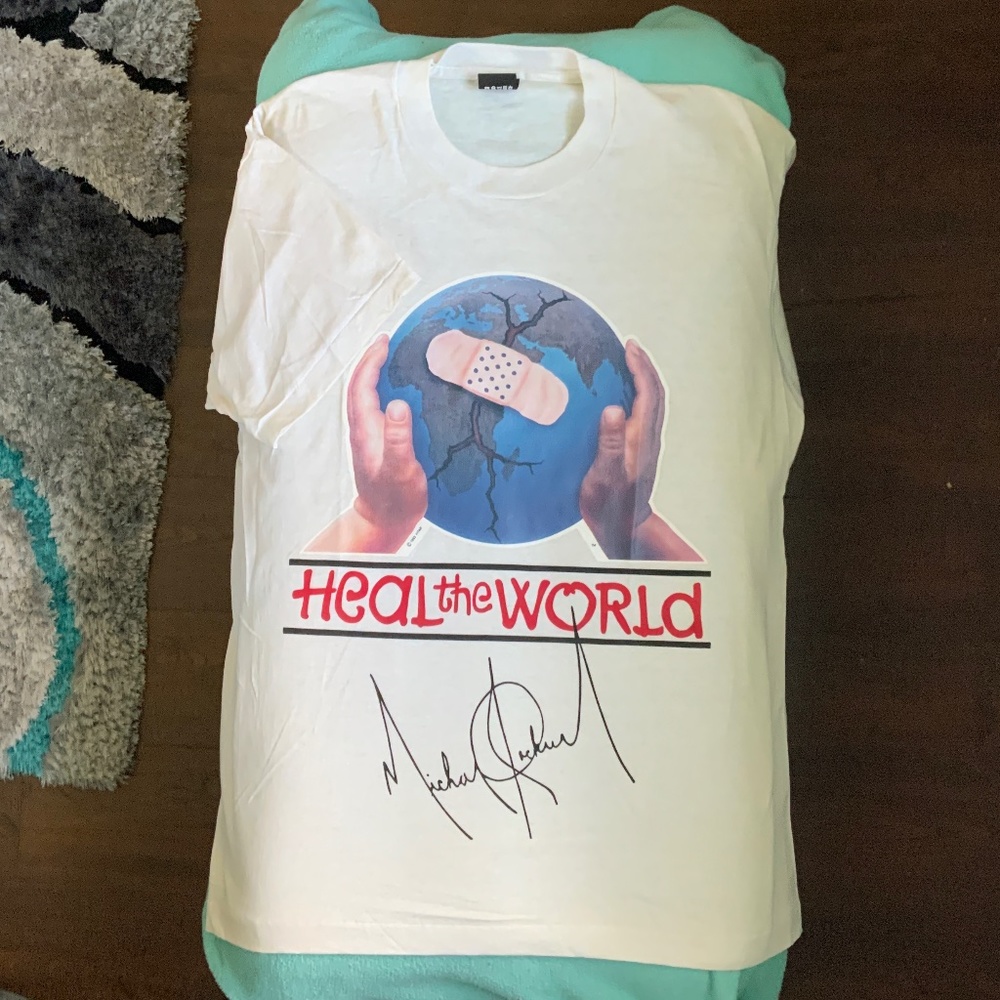 Vintage Michael Jackson Heal The World T-Shirt 1993